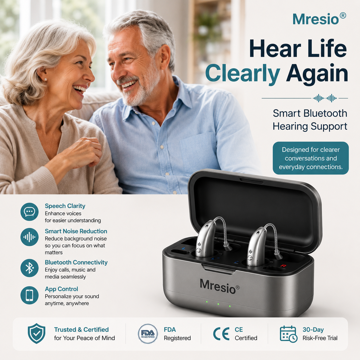 🔥 Last Day! Mresio® Smart Bluetooth Hearing Aids — Hear Clearly, Stay Connected & Enjoy Every Moment Before Price Goes Up